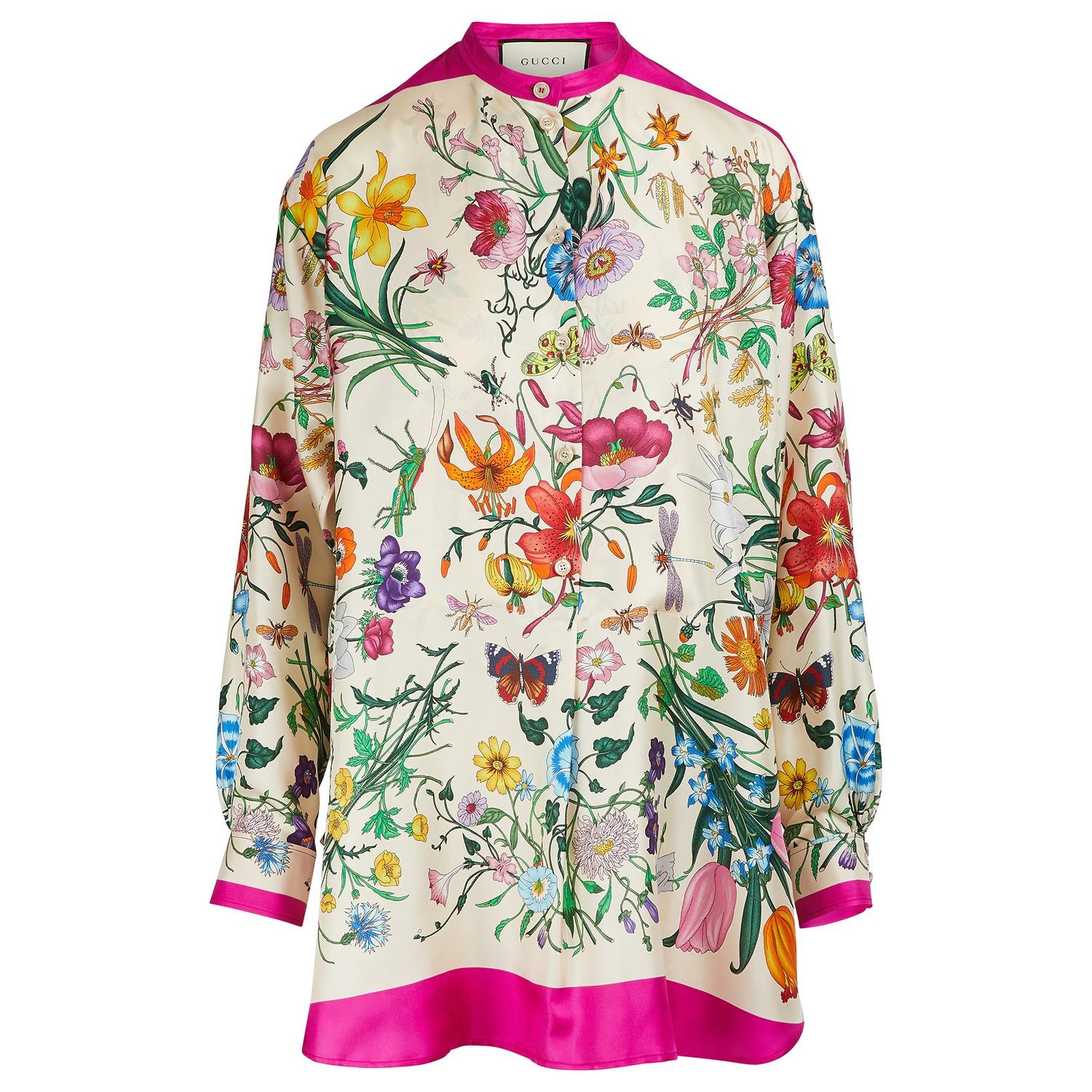 gucci silk shirt womens
