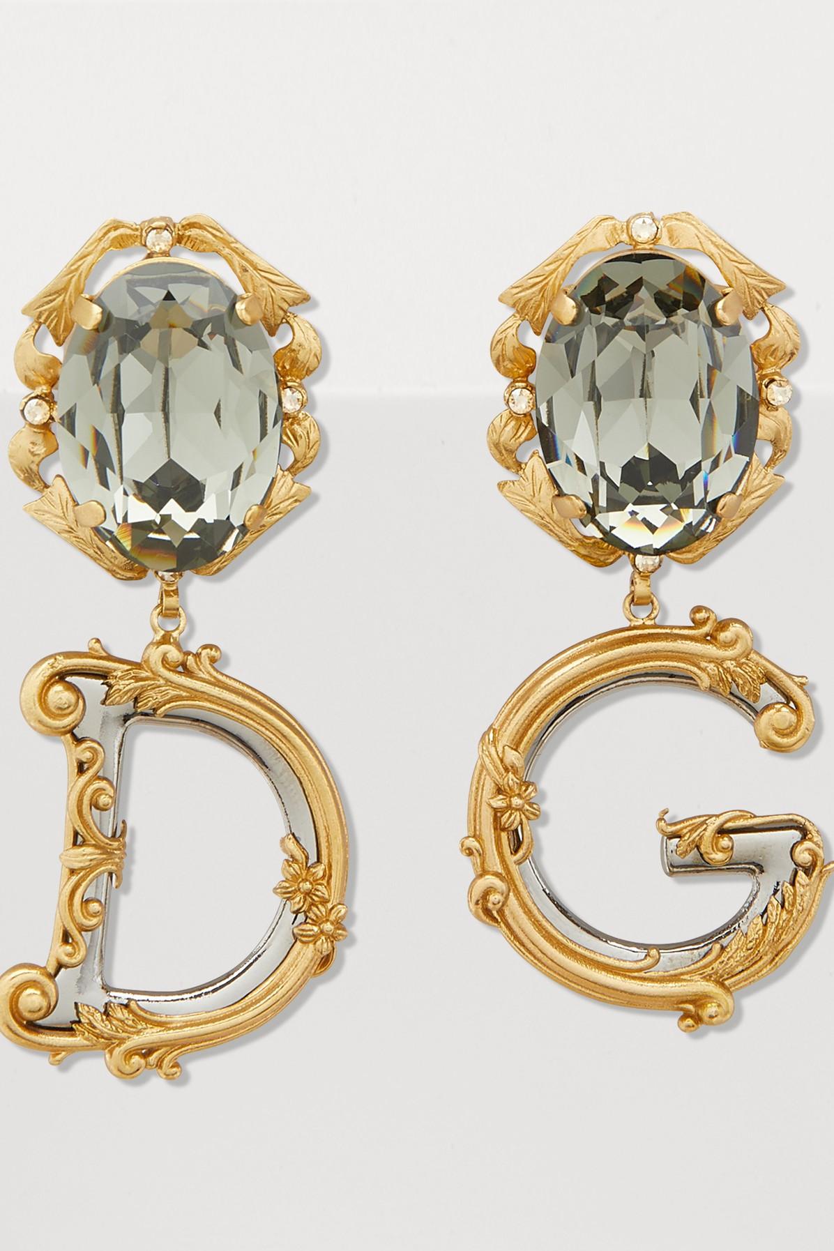 Lyst Dolce & Gabbana Dg Earrings in Metallic