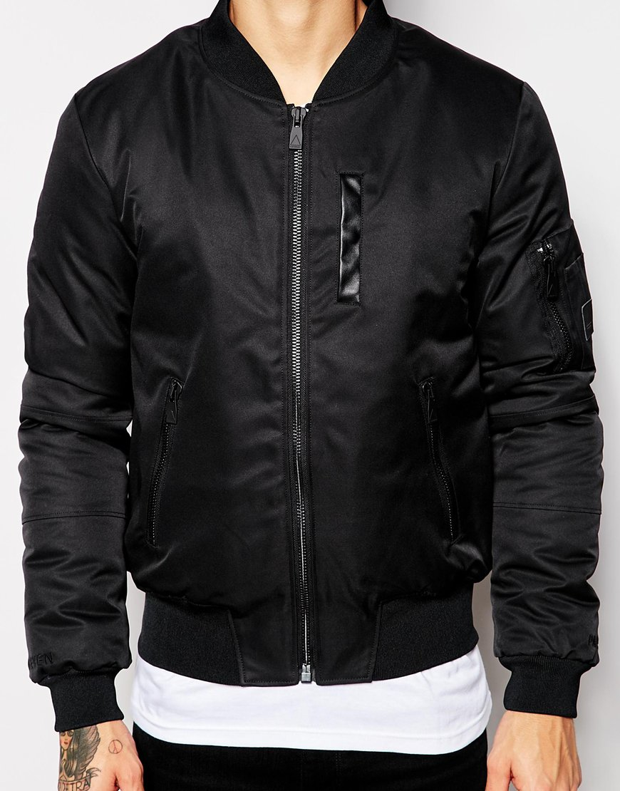 Lyst - ELEVEN PARIS Bomber Jacket In Black For Men