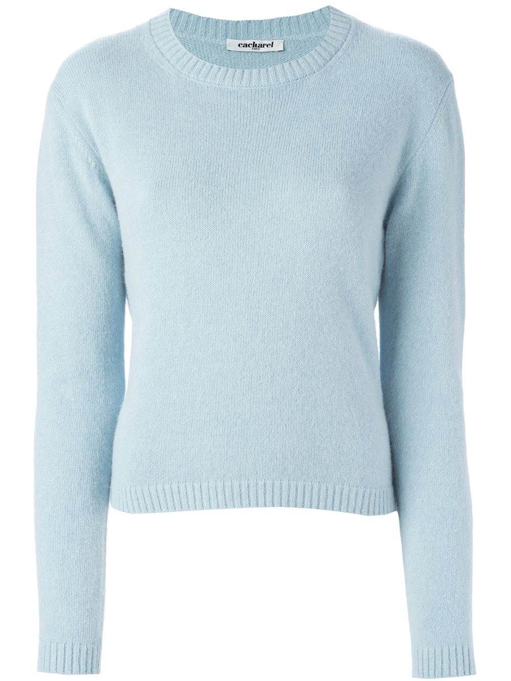 Cacharel Cropped Sweater in Blue | Lyst