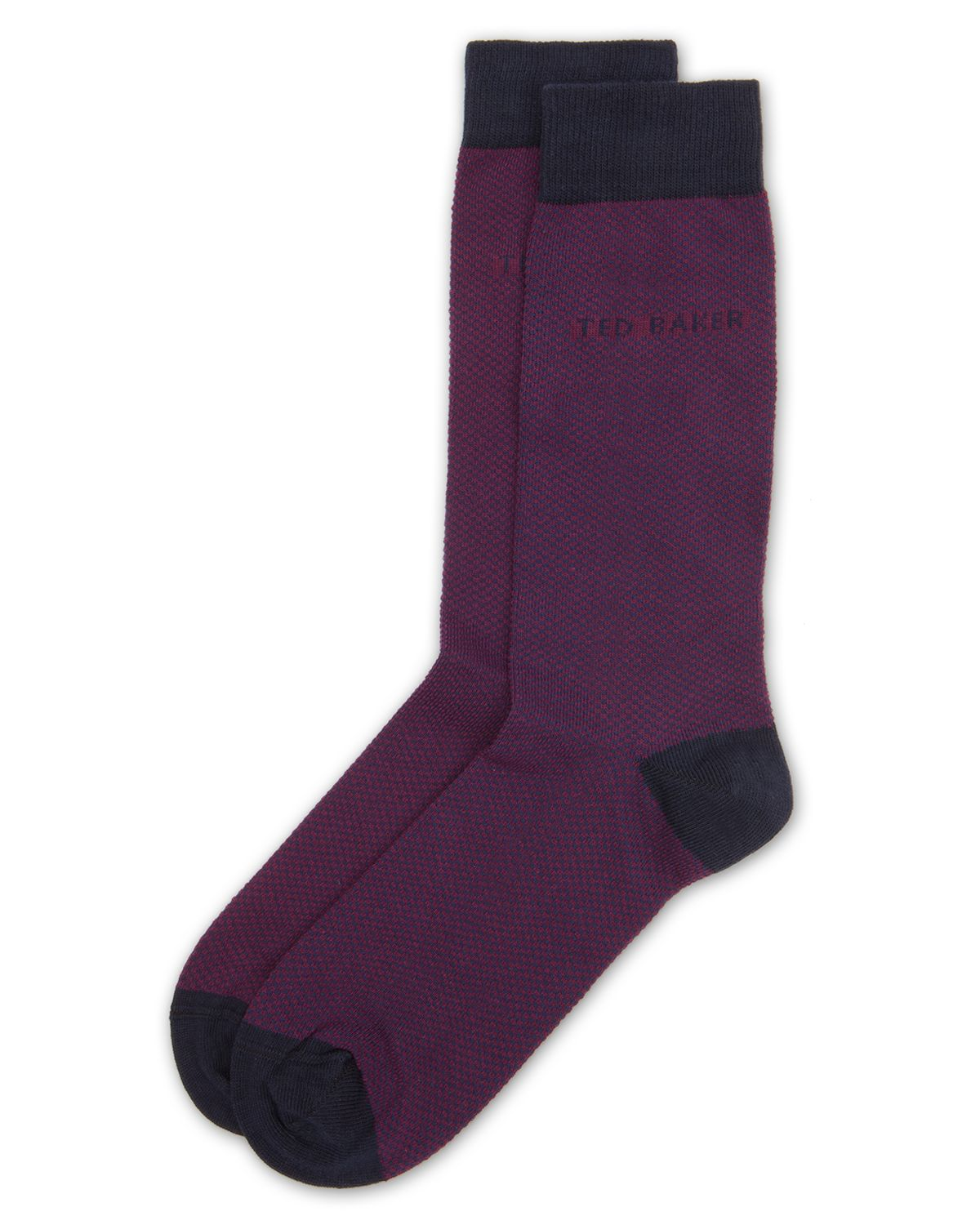 Lyst - Ted Baker Soflite Textured Socks in Purple for Men
