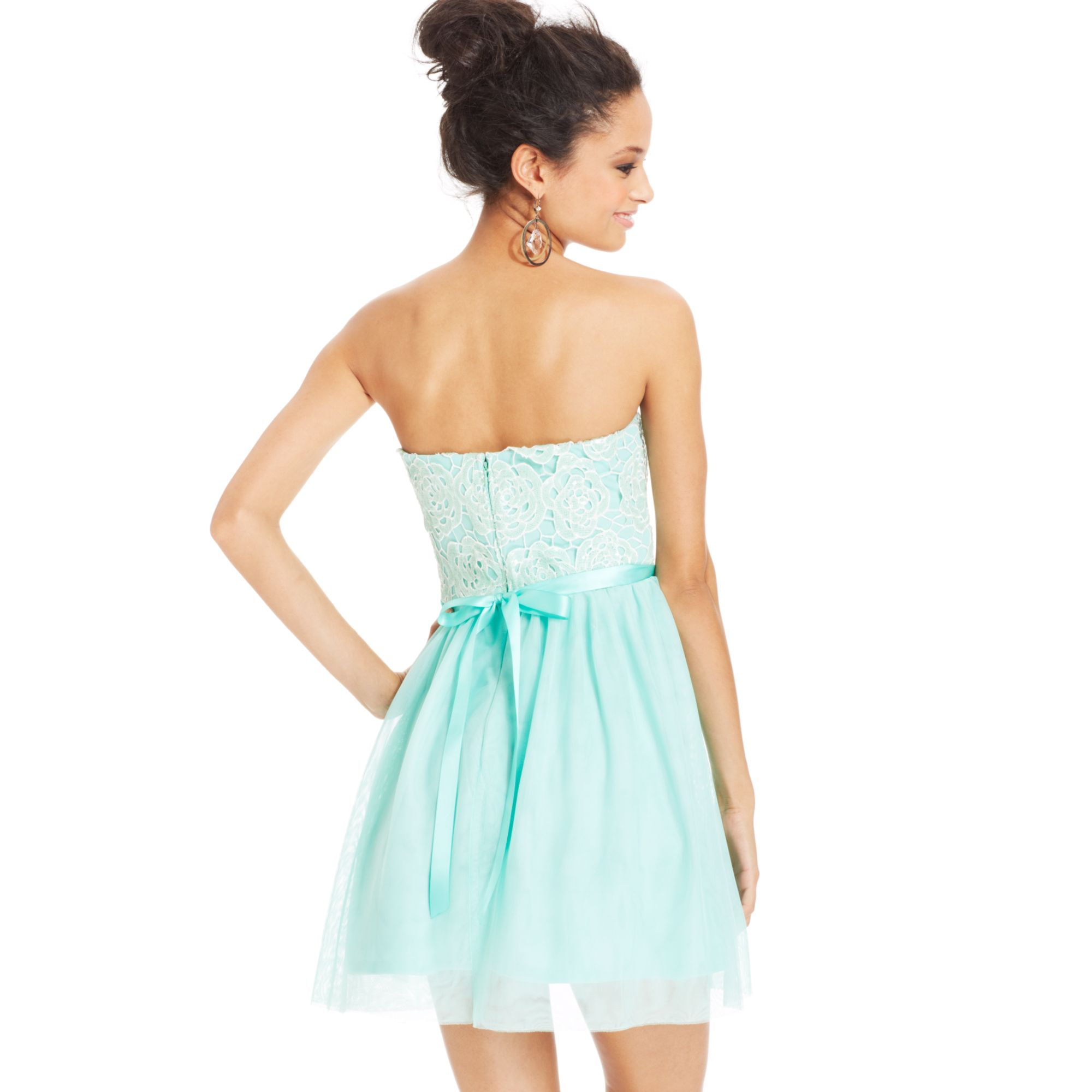 Collection Juniors Strapless Dress Pictures - Reikian