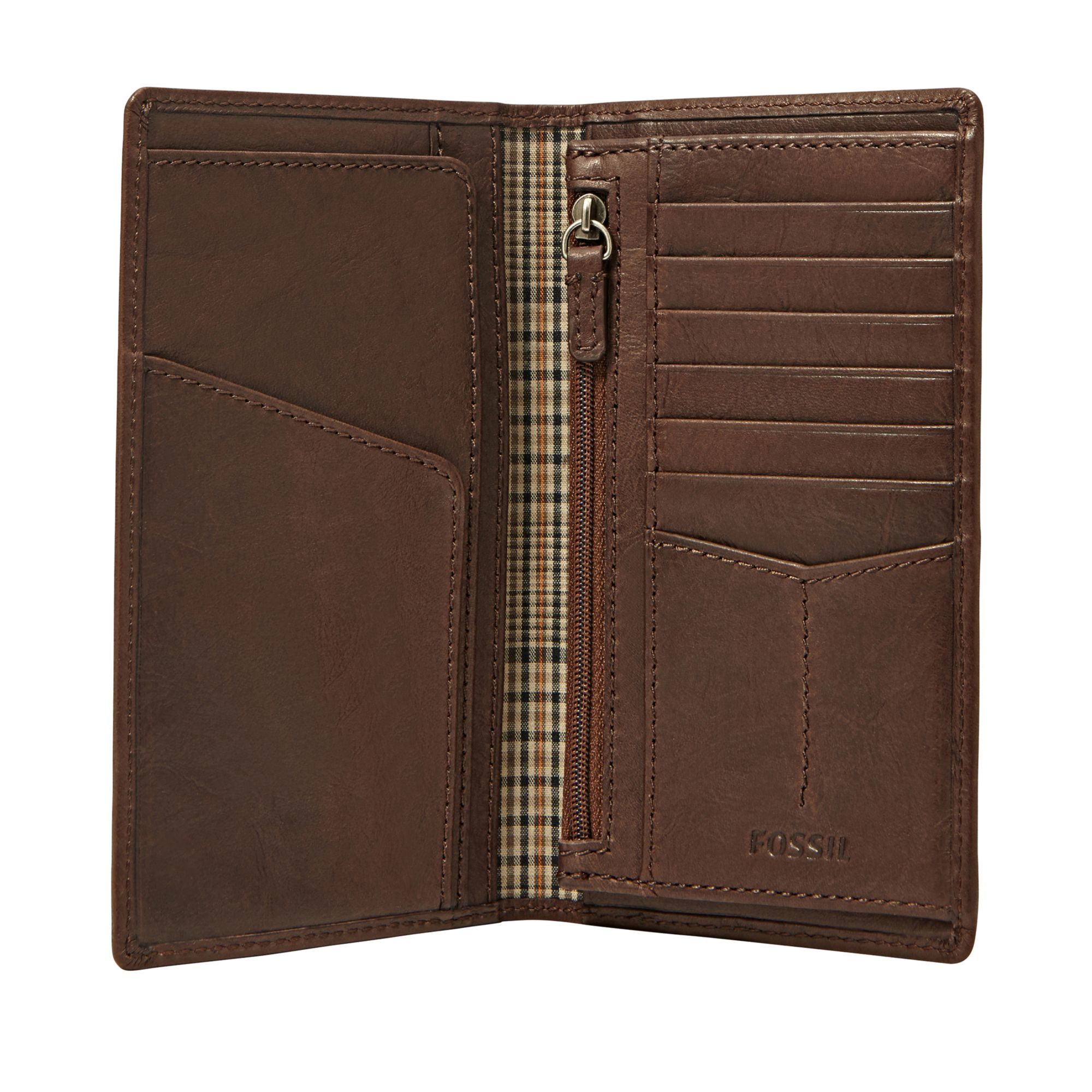 Fossil Ingram Executive Wallet in Brown for Men | Lyst
