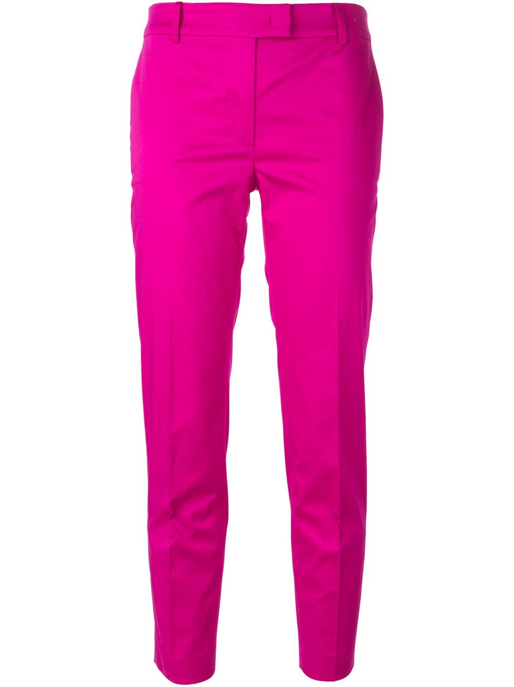 Moschino Cheap & Chic Cropped Cigarette Pants in Pink (pink & purple ...