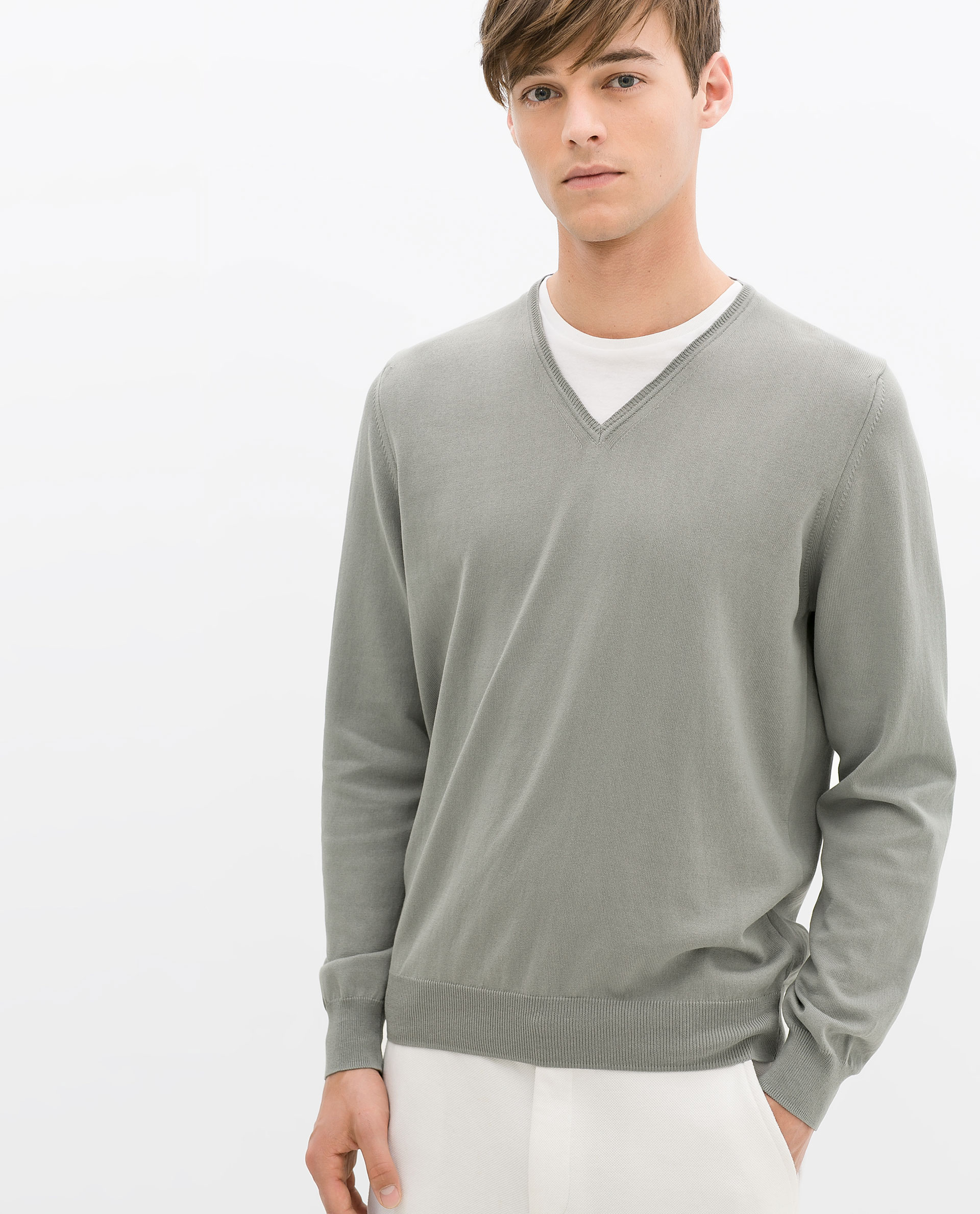 Pullover turtleneck men long sleeve sweater autumn winter