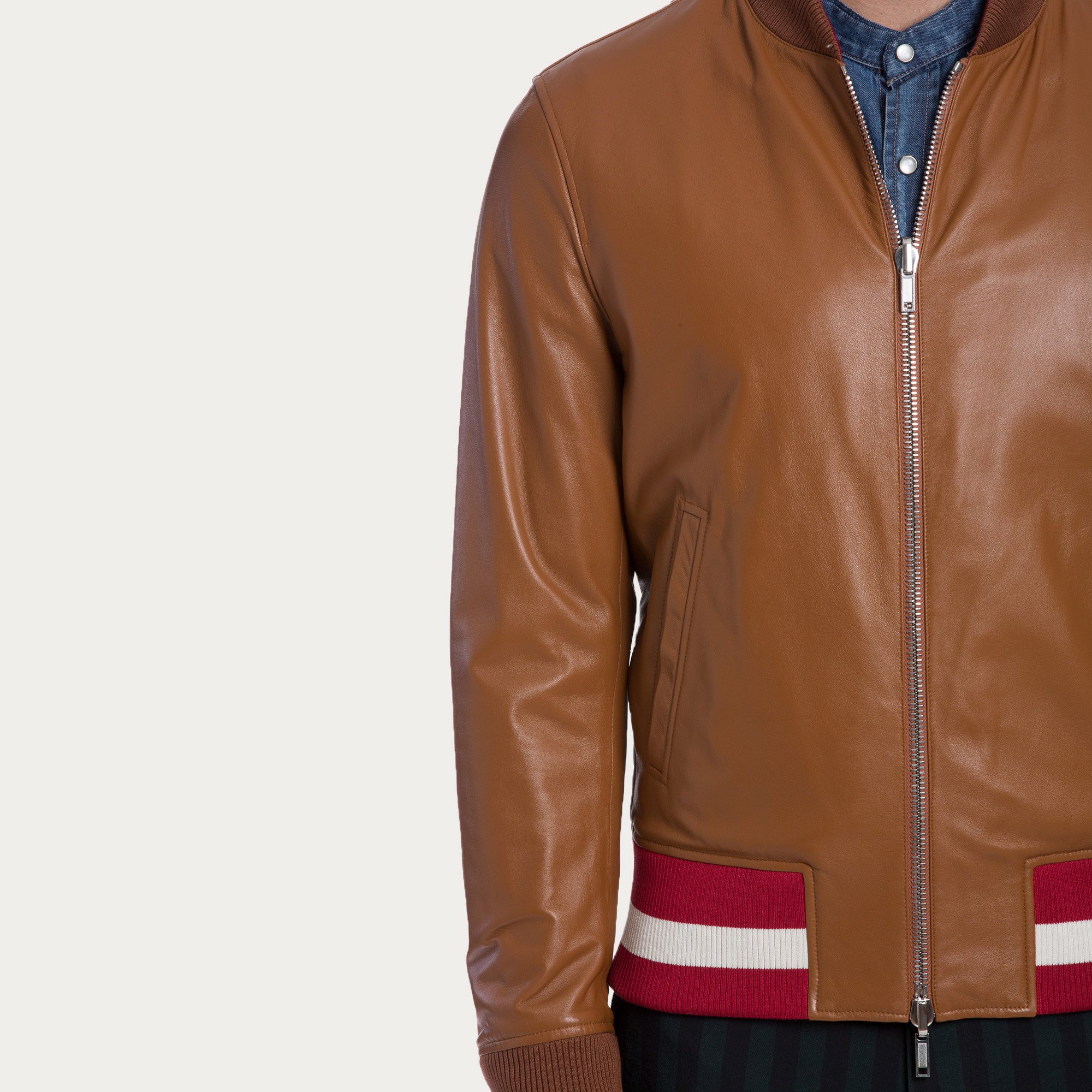 Bally Reversible Leather Jacket In Brown For Men Lyst