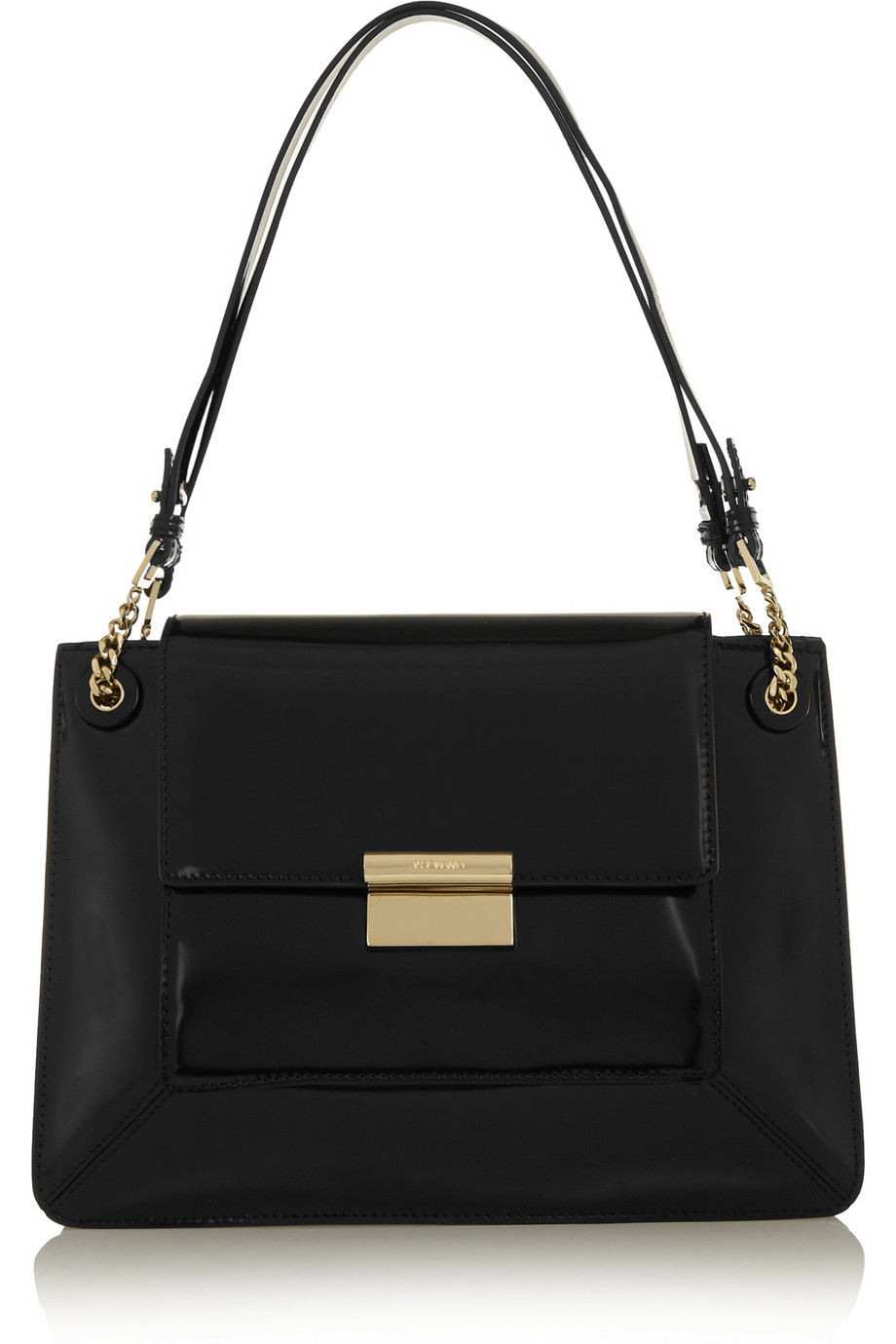 Lyst - Jason Wu Christy Polishedleather Shoulder Bag in Black