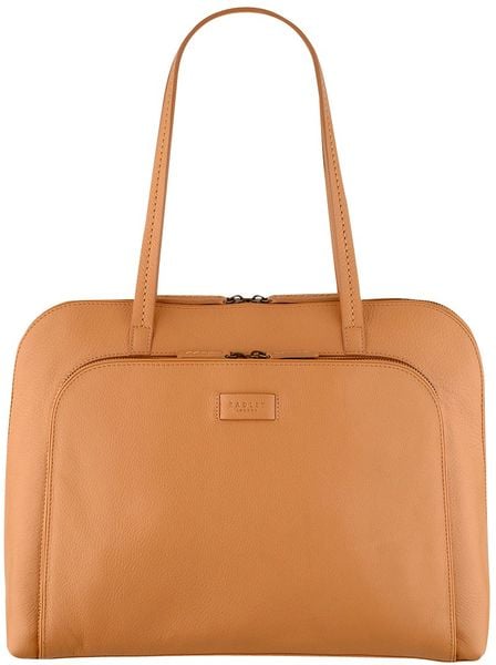 Radley Pippin Large Leather Work Tote Bag in Brown (Tan)