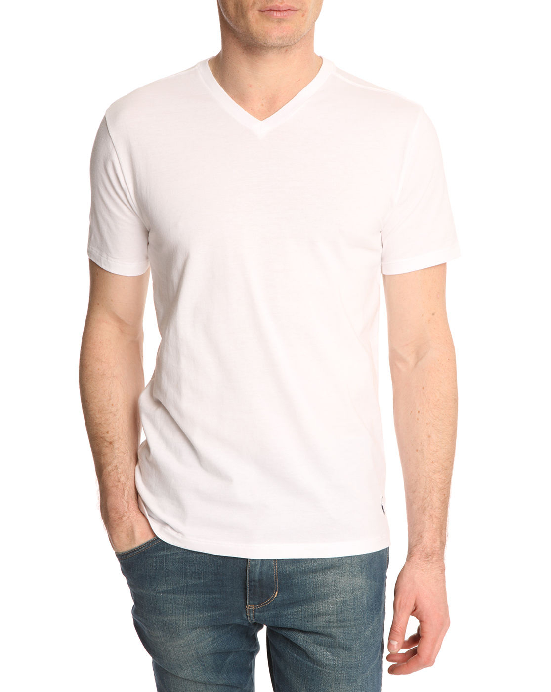 Polo ralph lauren White V-neck Vest in White for Men | Lyst