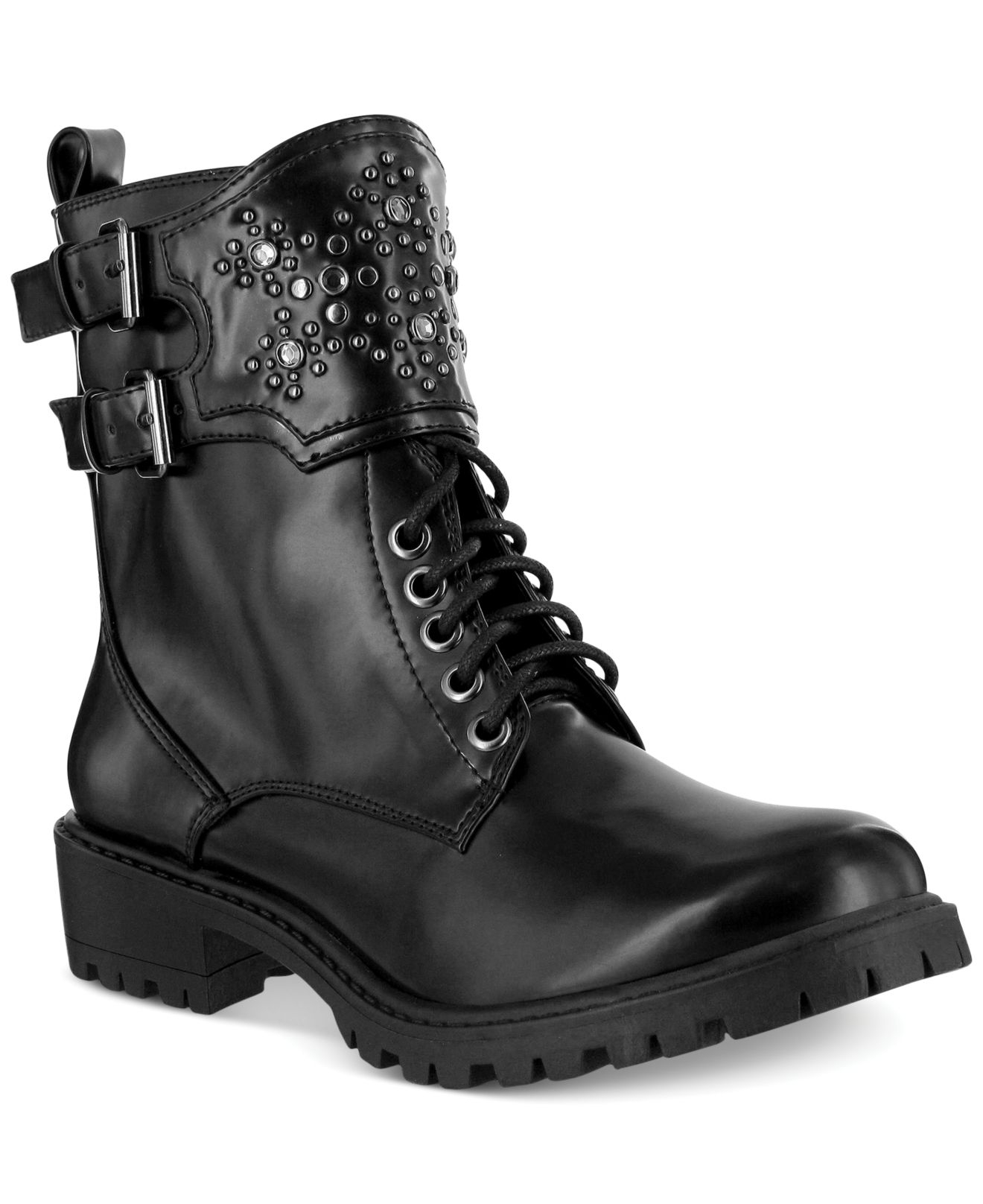 Lyst - Mia Perry Combat Boots in Black