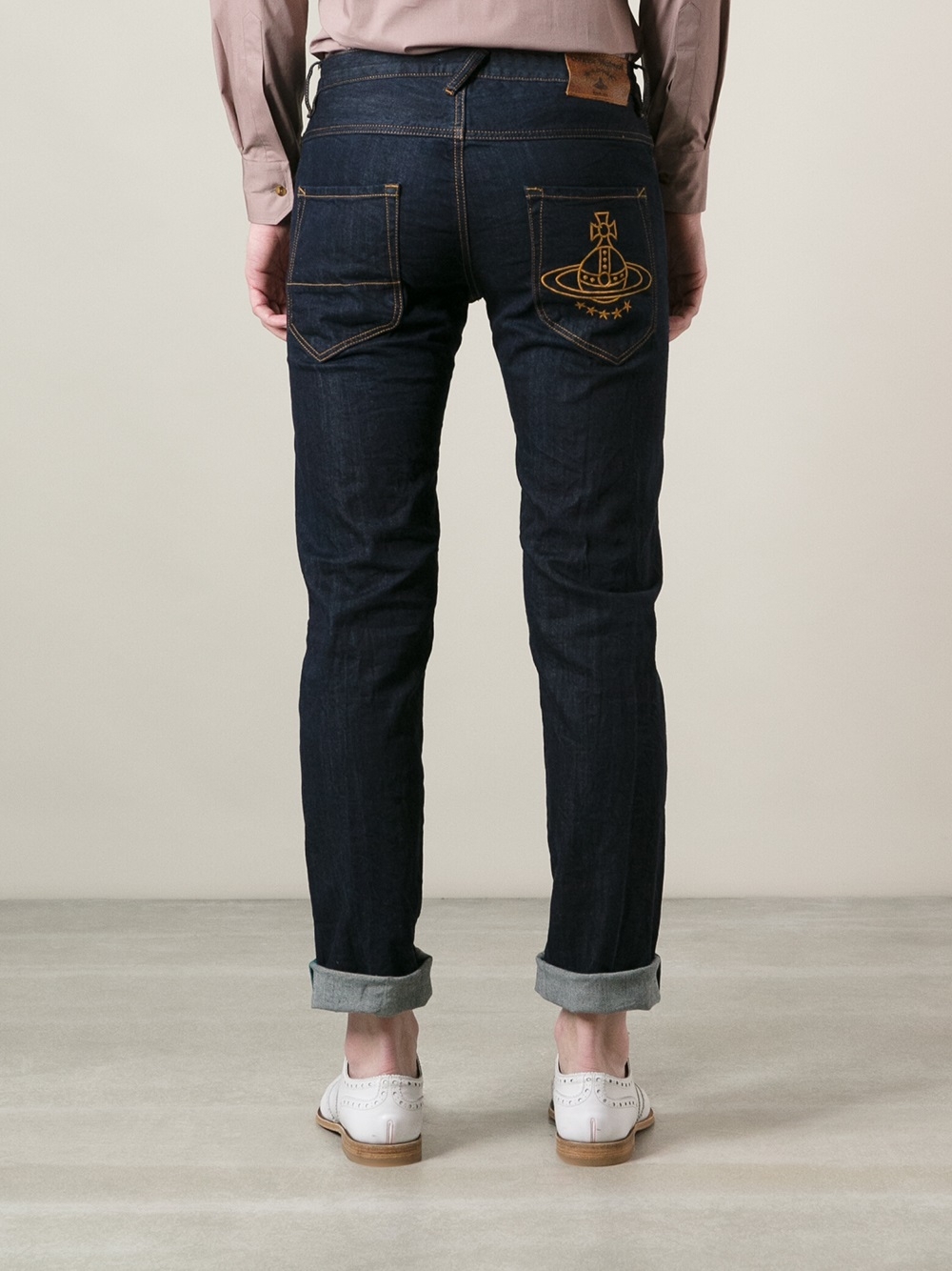 Lyst Vivienne Westwood Anglomania Slim Fit Jeans In Blue For Men