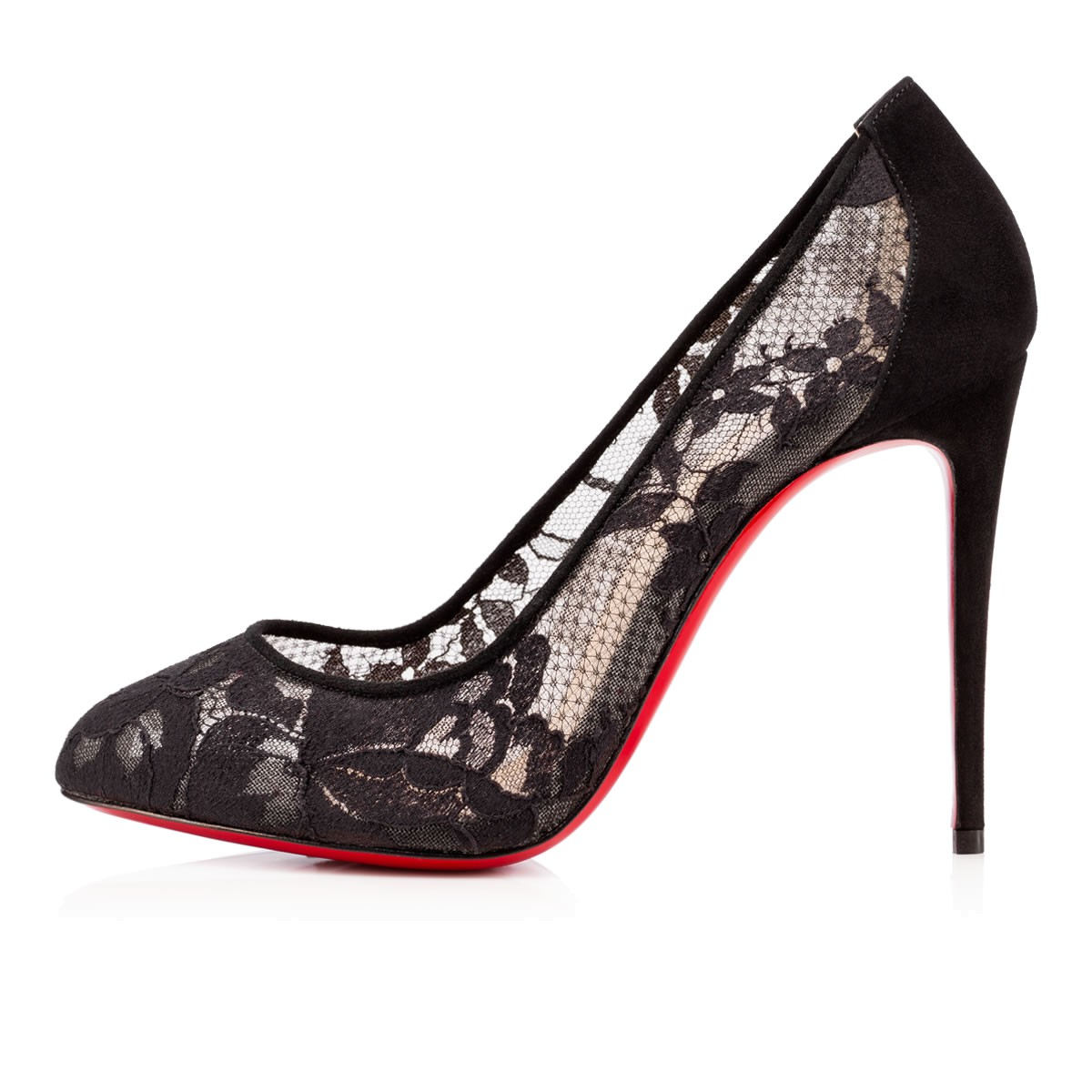 louboutin black lace