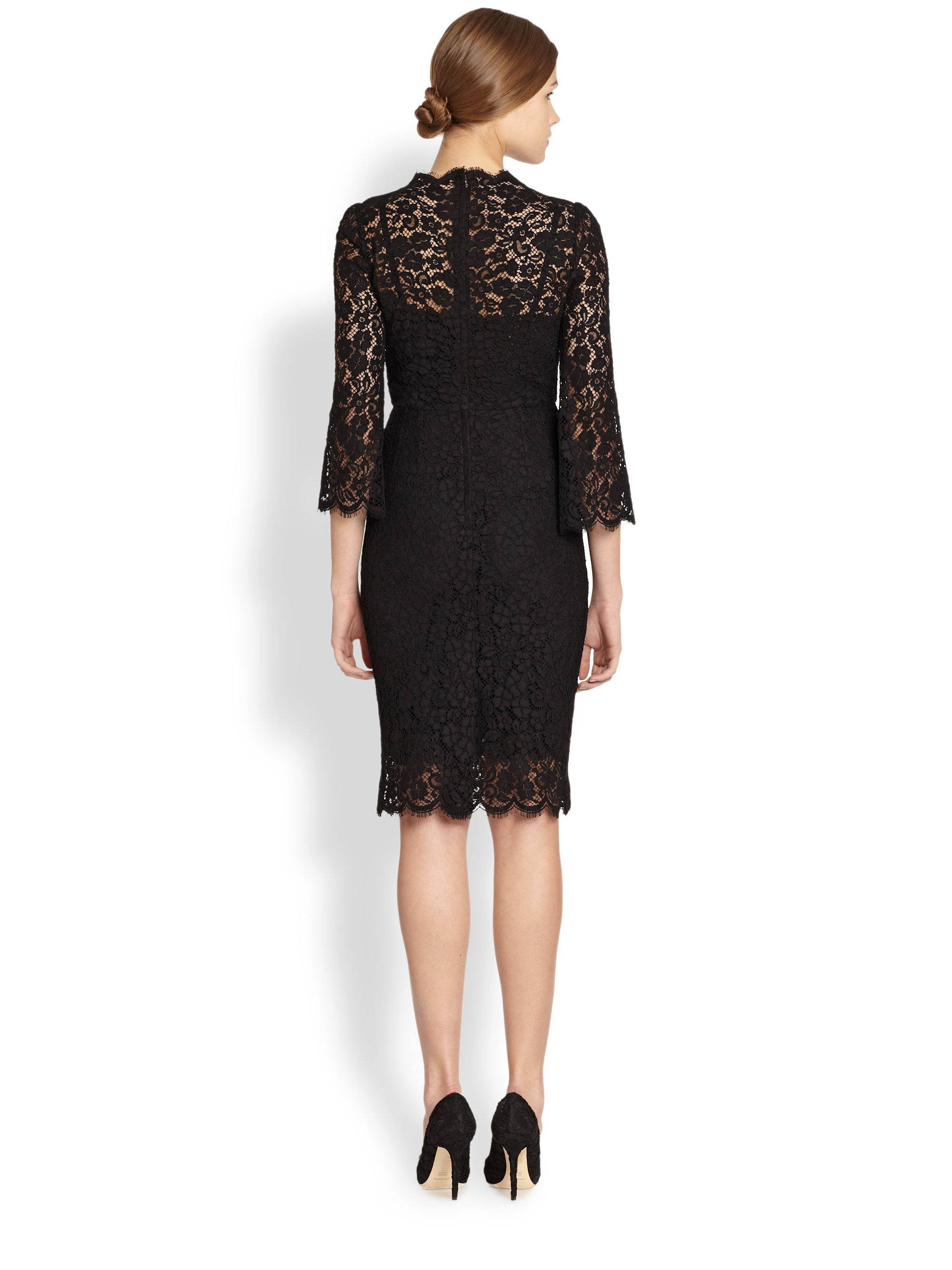 Dolce & Gabbana Lace Dress in Black Lyst