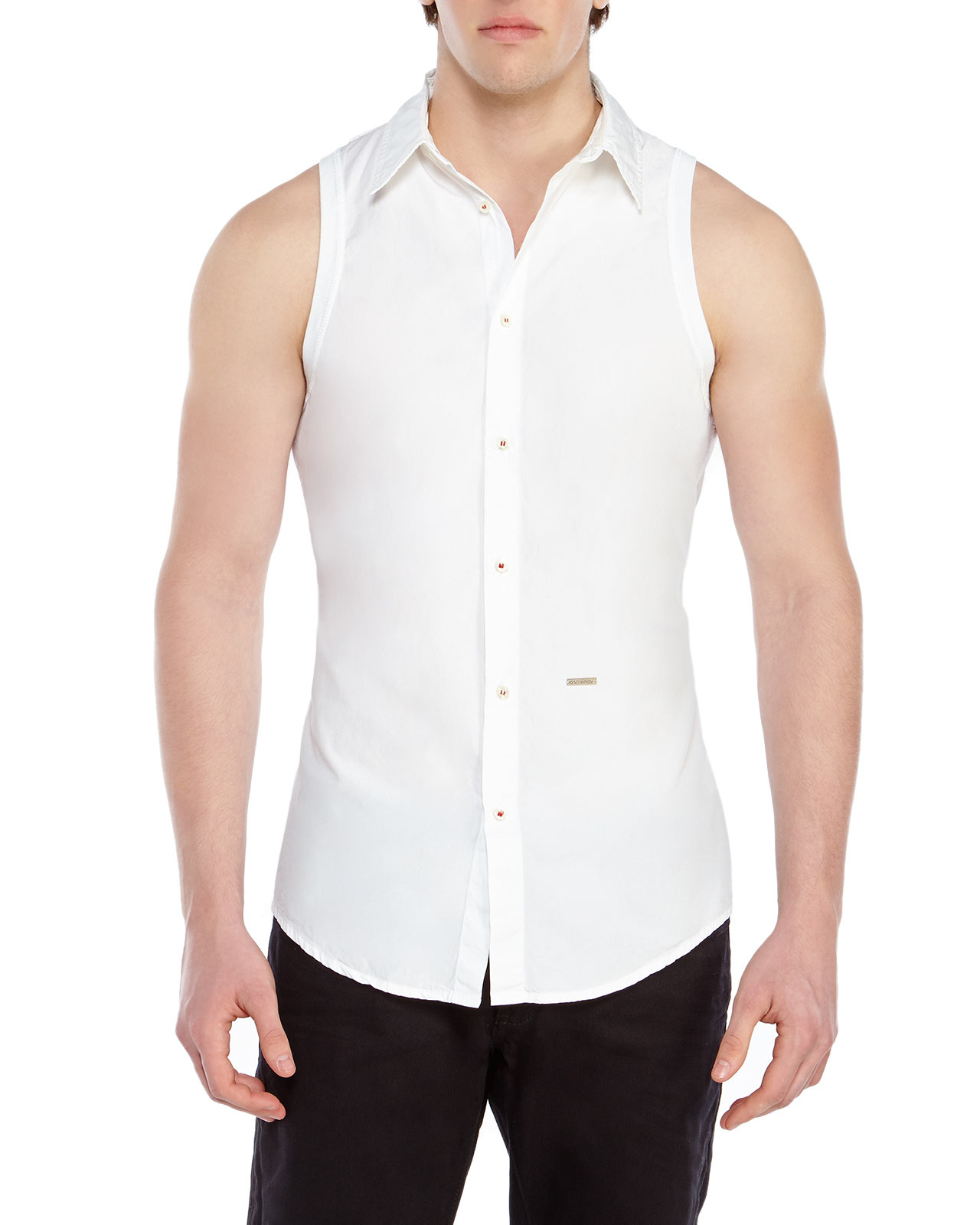 white open shirt men