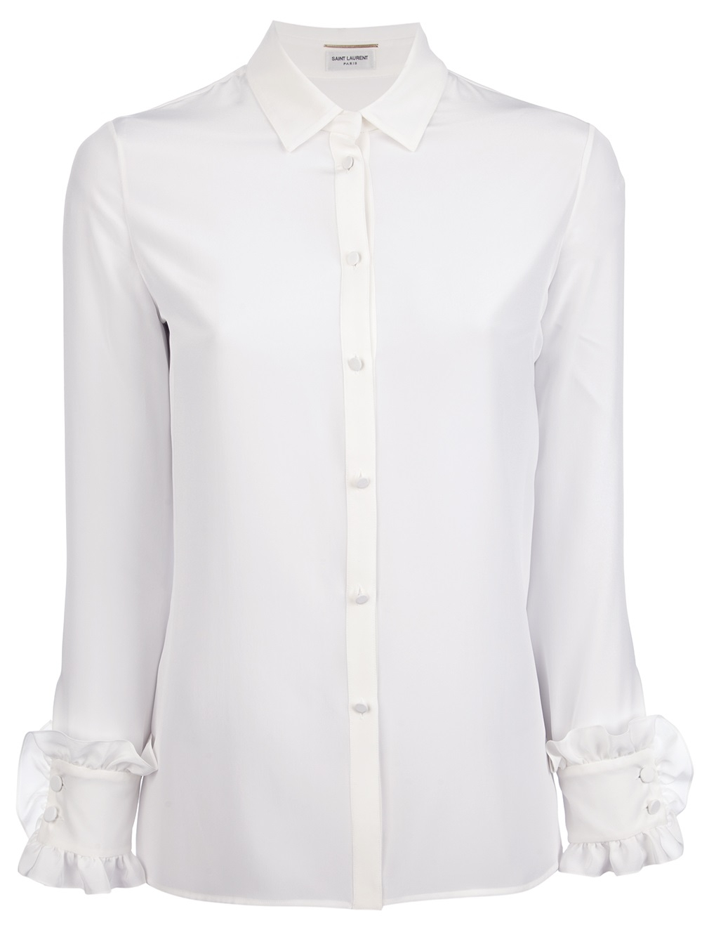 white ruffle blouse uk