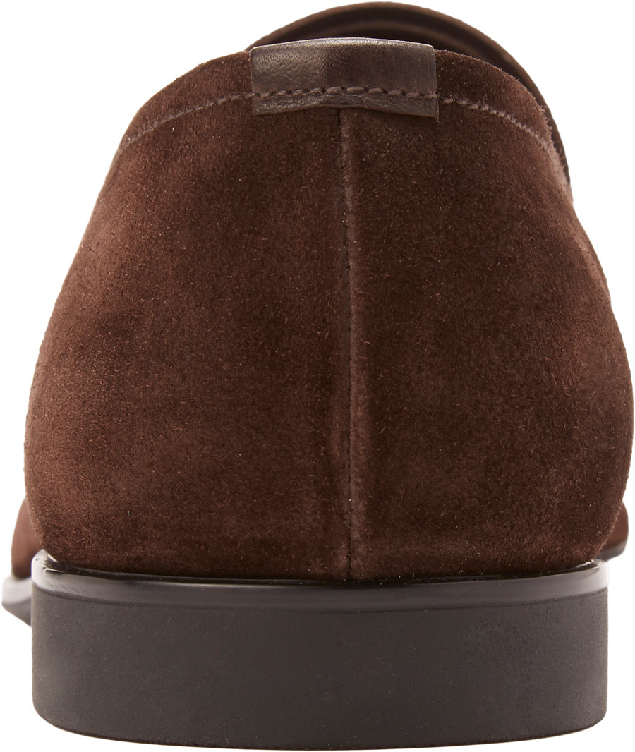 prada penny loafer brown