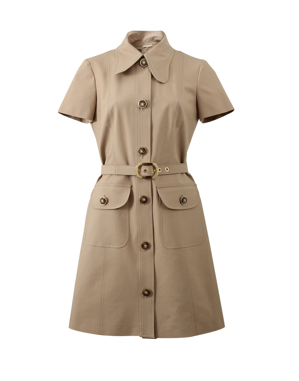 Michael kors Short sleeve Shirt  Dress  in Beige  DUNE Lyst