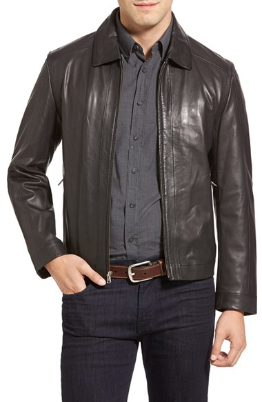 Lyst - Robert Comstock Lambskin Leather Jacket in Black for Men