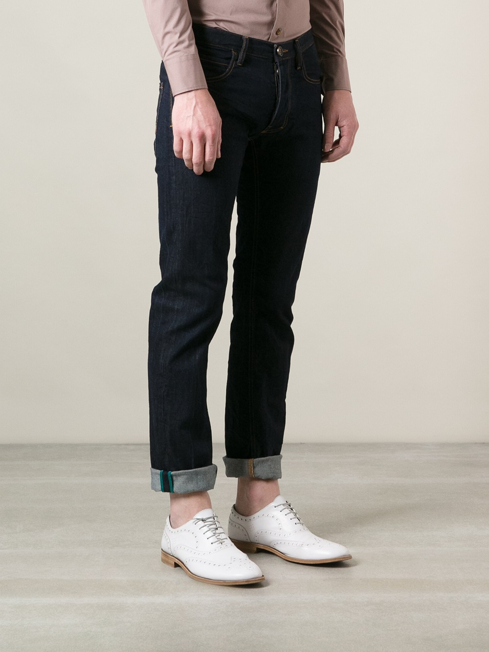 Lyst - Vivienne Westwood Anglomania Slim Fit Jeans in Blue for Men