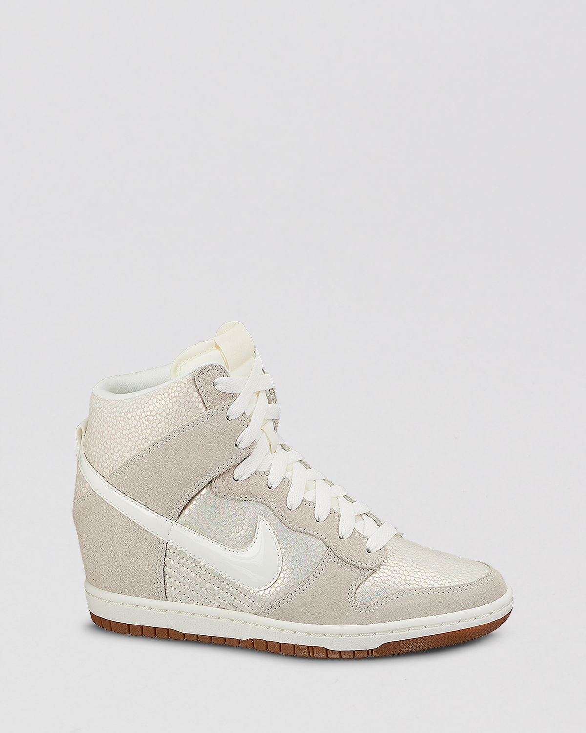 Nike Lace Up High Top Wedge Sneakers - Women'S Dunk Sky Hi Embossed in ...