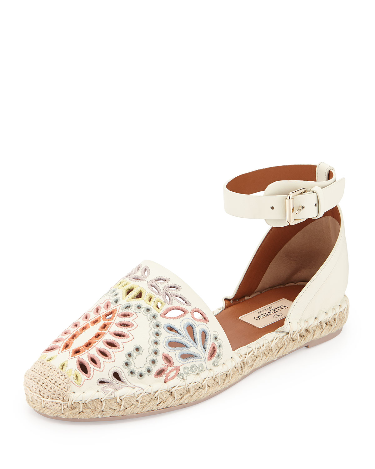 valentino espadrilles white