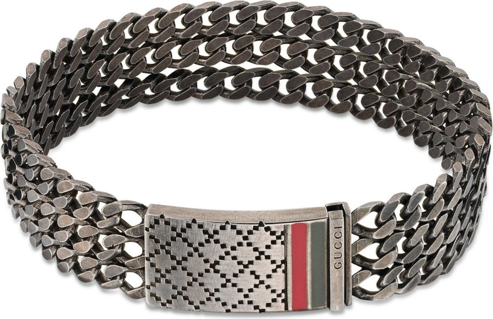 Gucci Diamantissima Link Bracelet - For Men in Silver for Men | Lyst