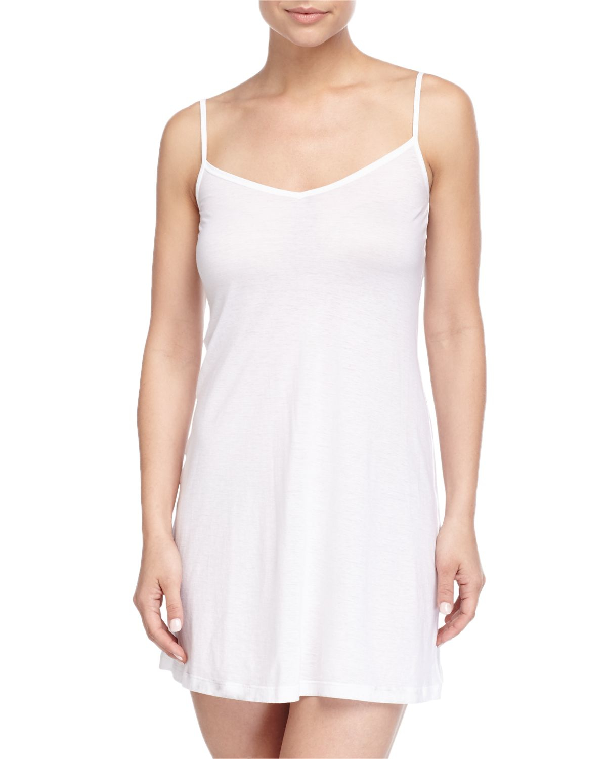 Hanro Ultralight Bodydress Slip in White | Lyst