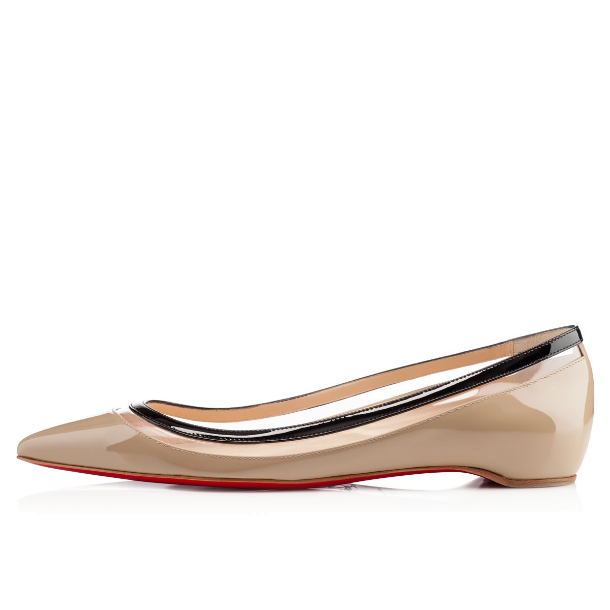 Christian louboutin Paulina Flat Pvc in Transparent | Lyst