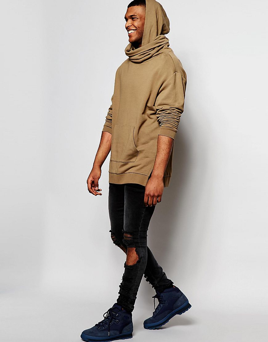 boss hoodie camel