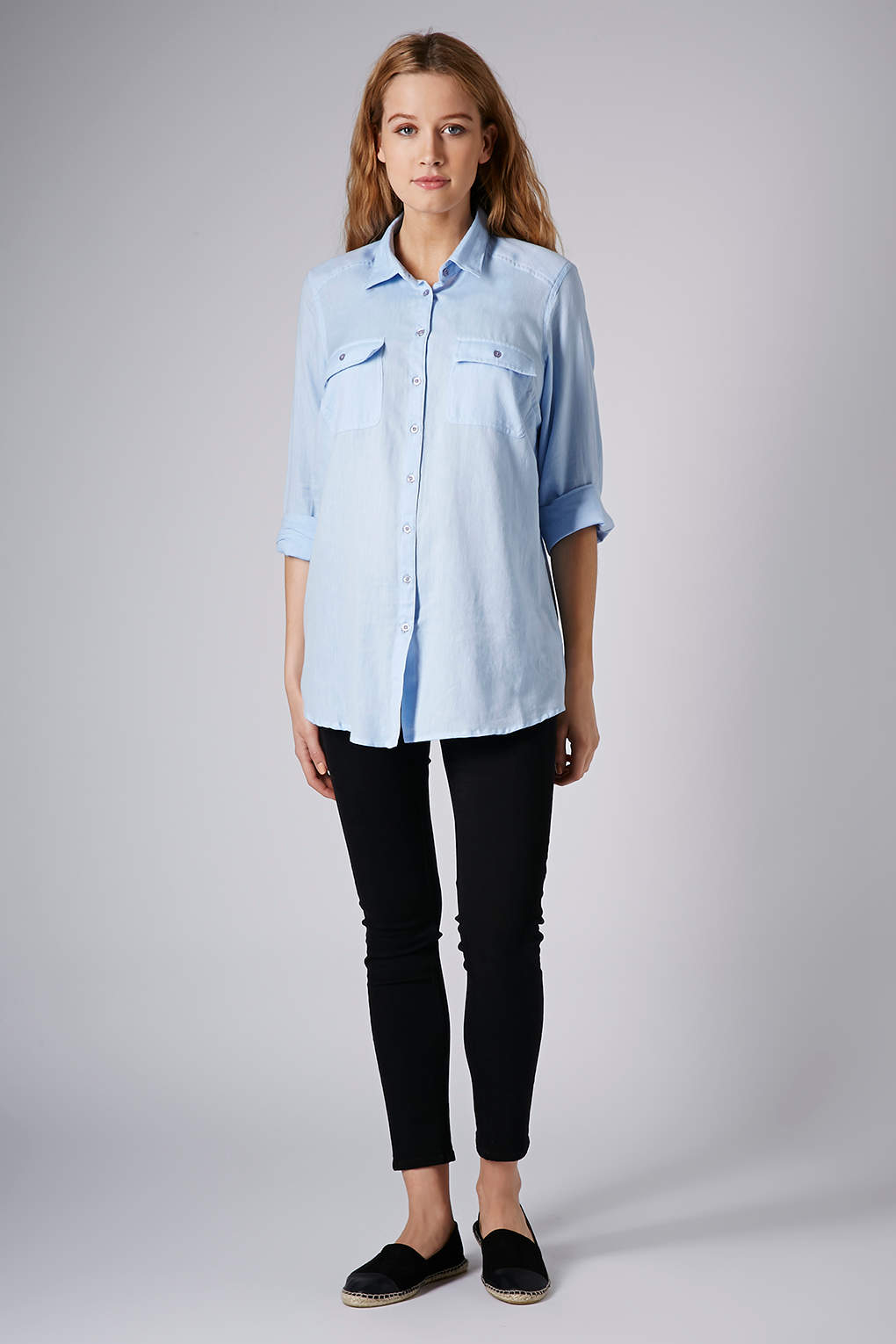 baby chambray shirt