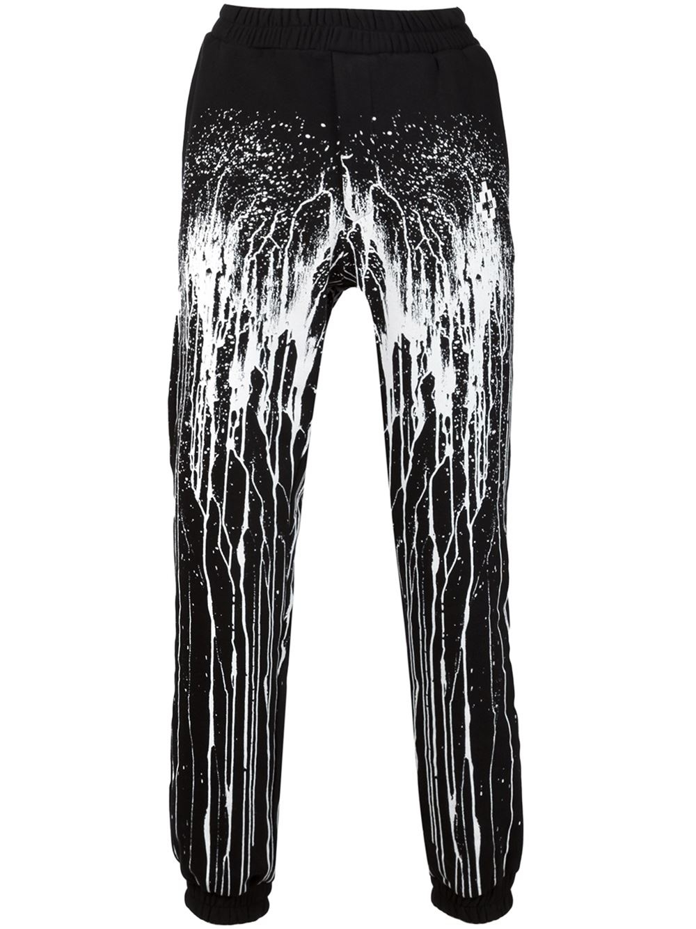 Marcelo burlon Paint Drip Print Track Pants in Black for Men | Lyst