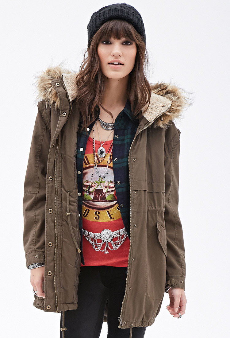 Stylish Faux Fur Jackets Where To Fake Gallery Women S Jacquard Coats Fl Single Ted Wool Green