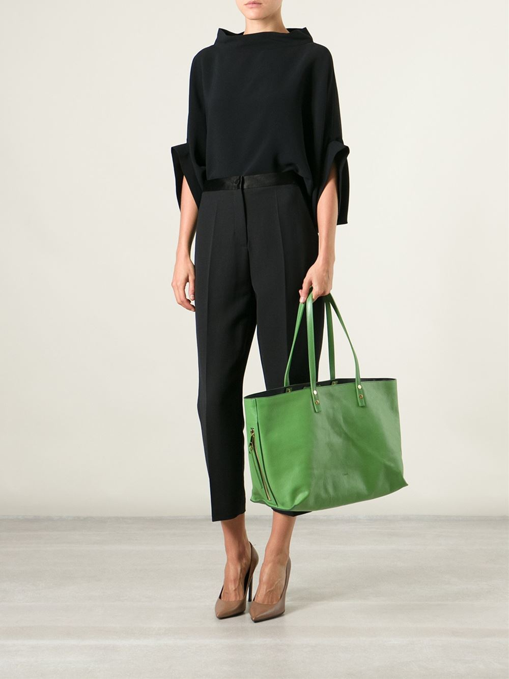 Chlo \u0026#39;Dilan\u0026#39; Shopper Tote in Green | Lyst