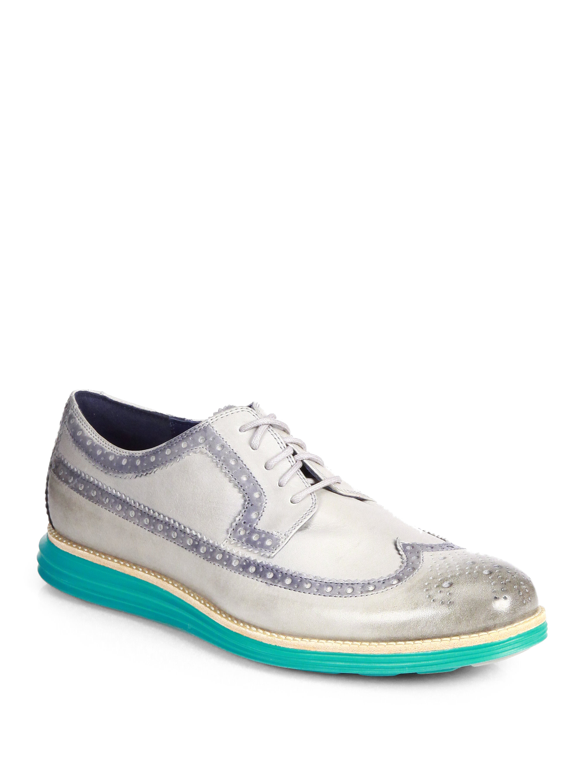 cole haan white wingtip