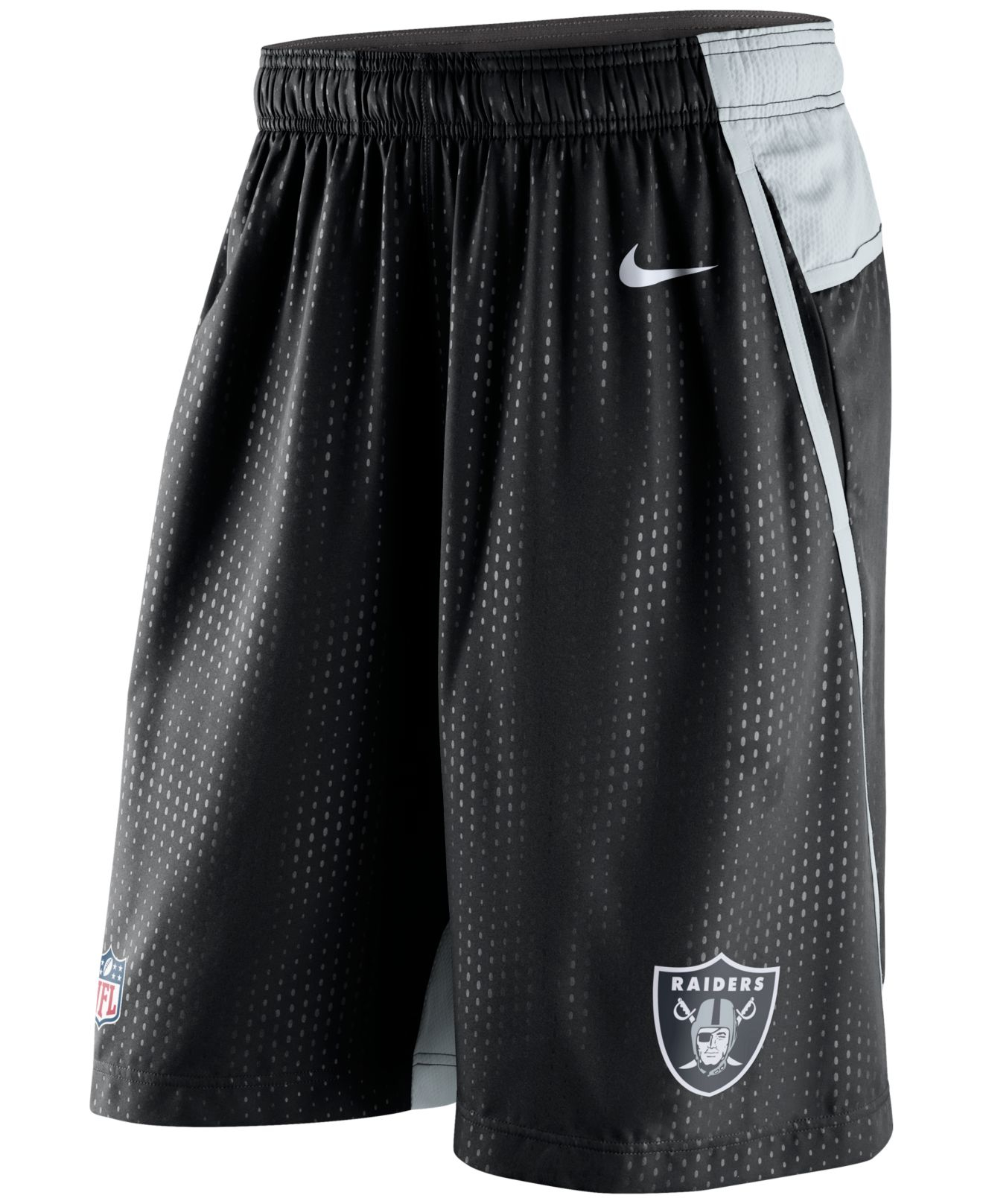 Lyst - Nike Men's Oakland Raiders Dri-fit Fly Xl 3.0 Shorts in Black ...