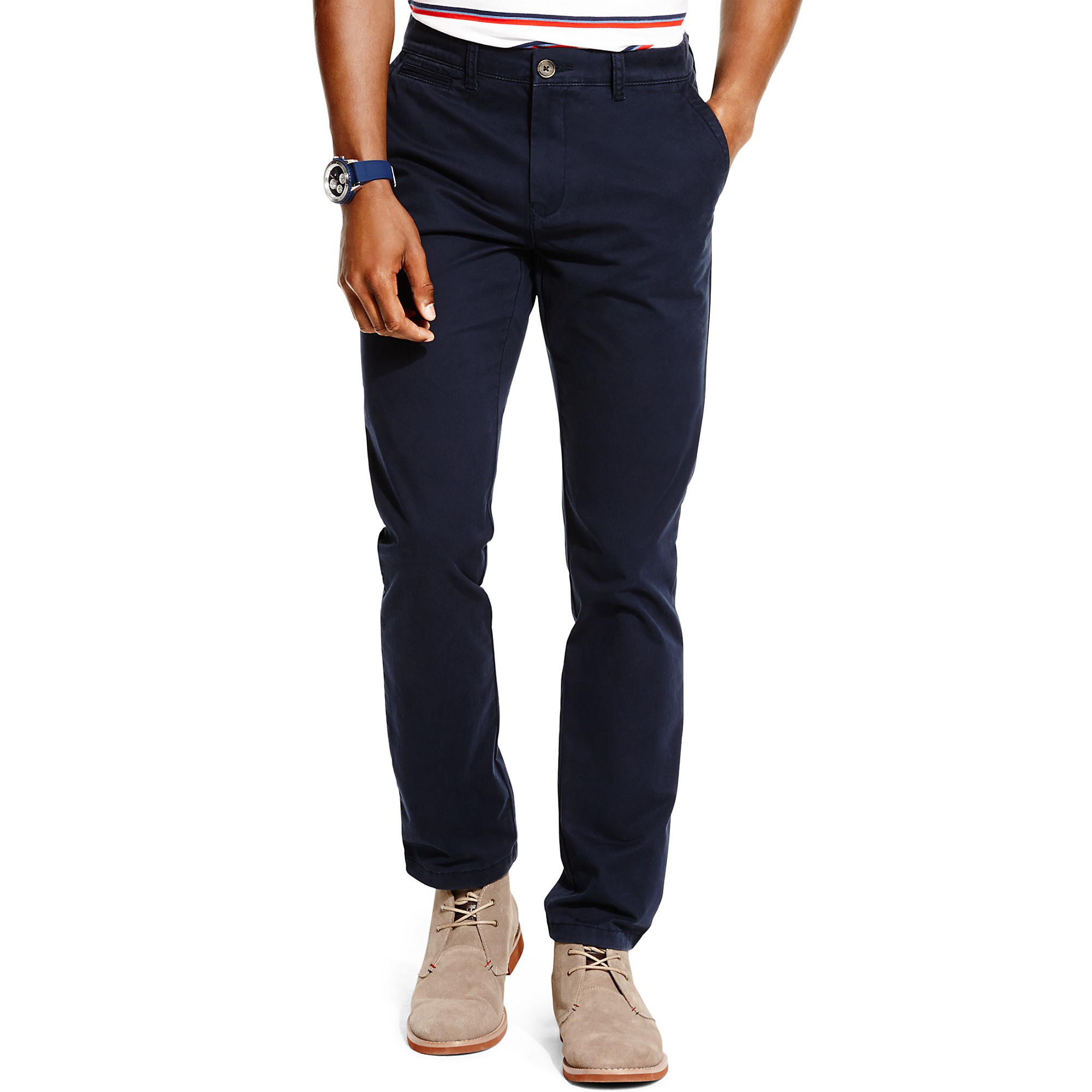 Tommy Hilfiger Slim Fit Chino Pant in Blue for Men (MASTERS NAVY) | Lyst
