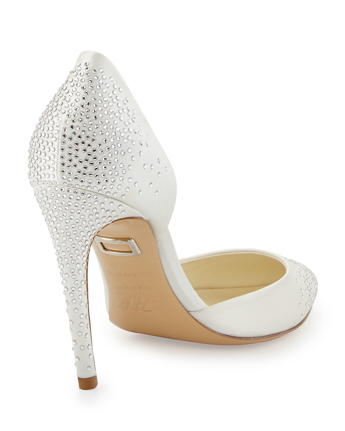 roger vivier white pump