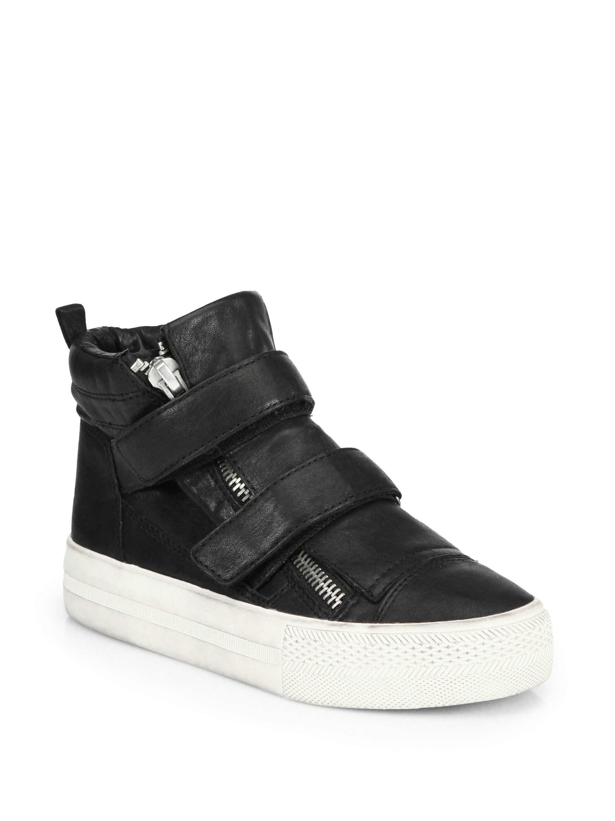 Ash Jump Leather Platform Sneakers in Black for Men | Lyst