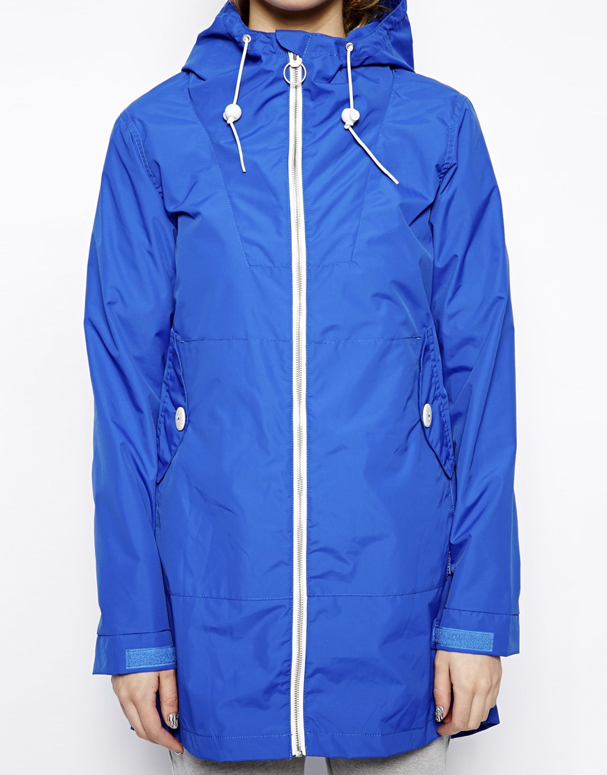Penfield Gibson Long Rain Jacket in Blue | Lyst