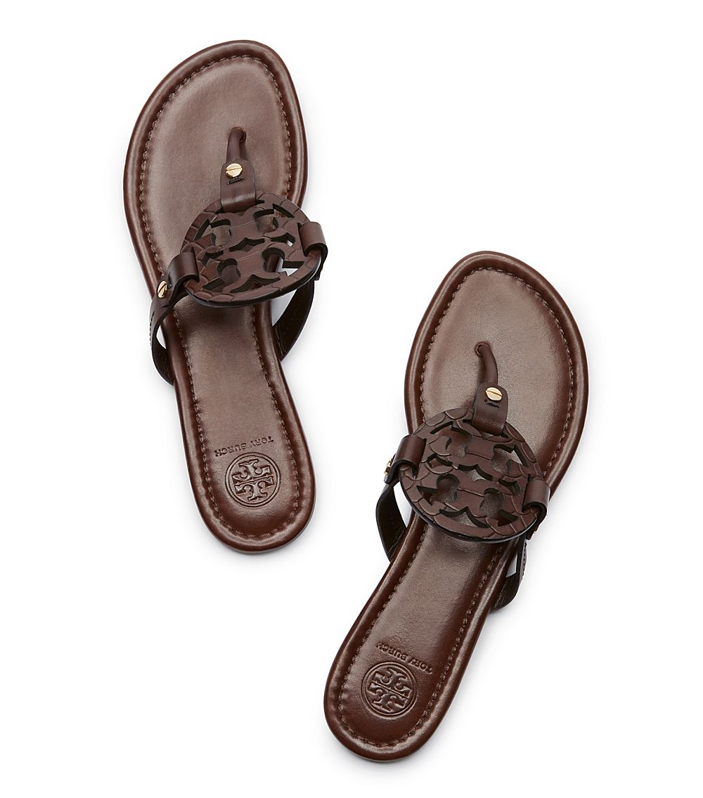 Tory burch Miller Sandal in Brown | Lyst