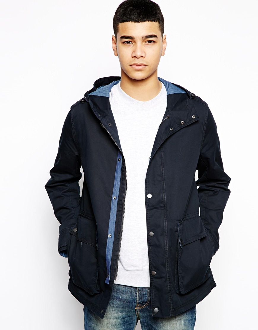 Download Ben Sherman Jacket Harrington in Blue for Men - Lyst