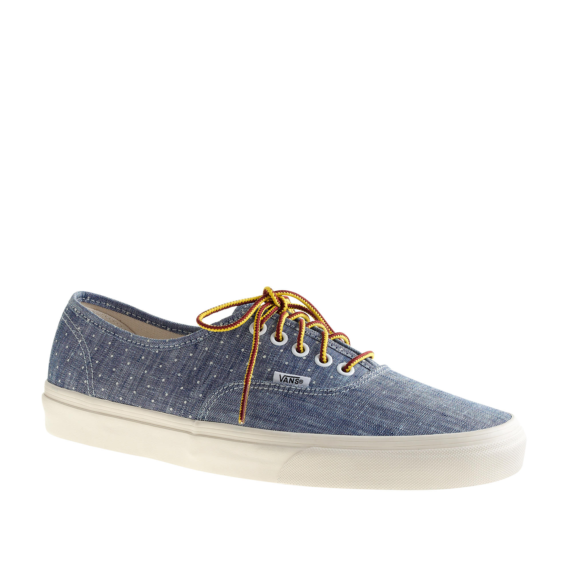 J.Crew Vans Denim Authentic Sneakers In Dot in Blue Dot (Blue) for Men ...