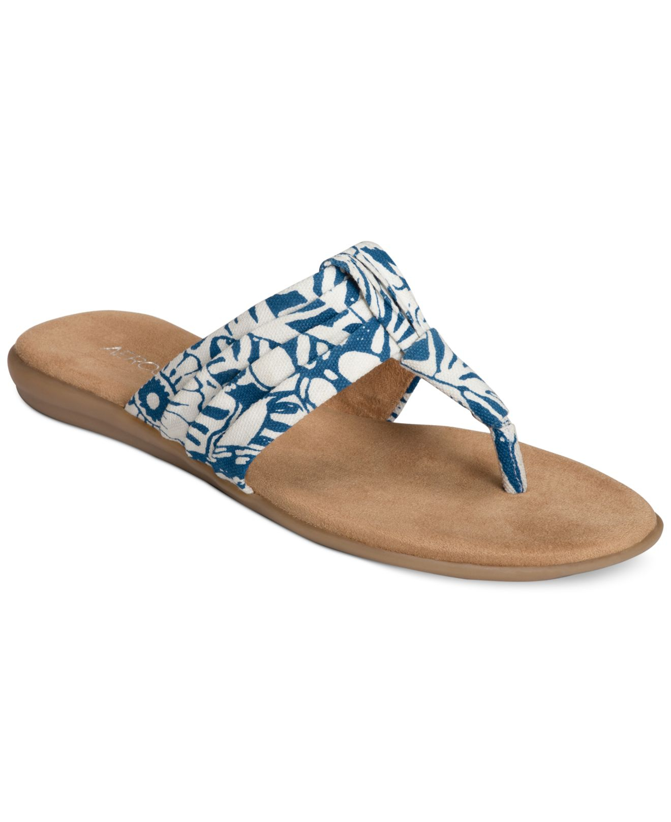 Aerosoles Chlairvoyant Flat Sandals in Blue | Lyst