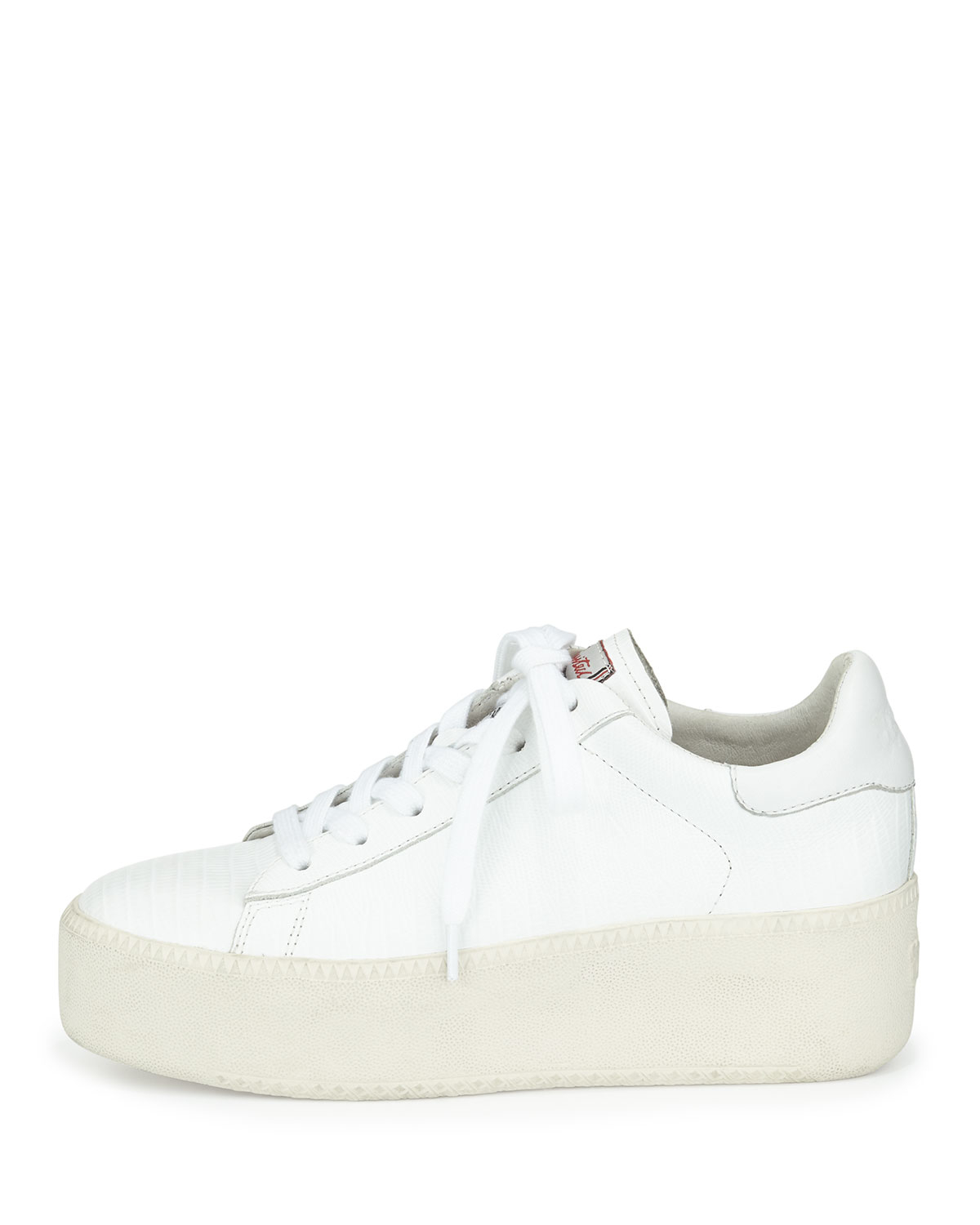 Ash Cult Platform Leather Sneaker in White | Lyst
