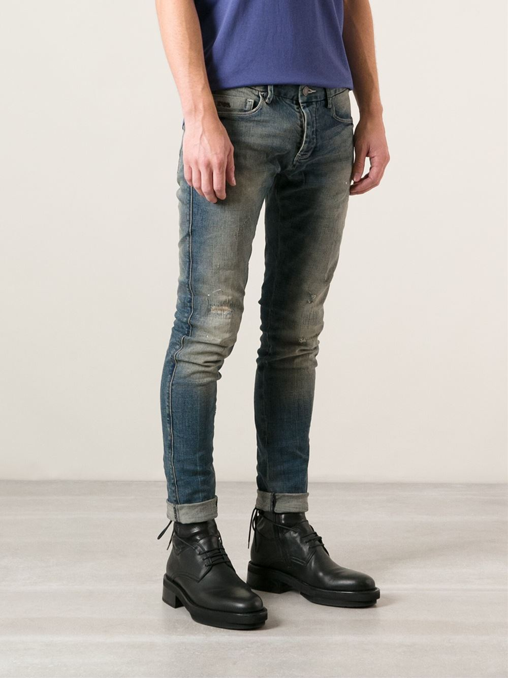 Emporio armani Skinny Jeans in Blue for Men | Lyst