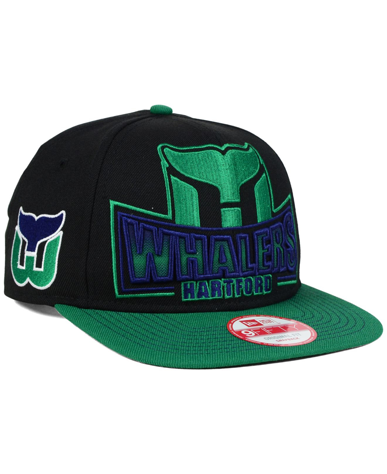 Lyst Ktz Hartford Whalers Grader 9fifty Snapback Cap in Black for Men