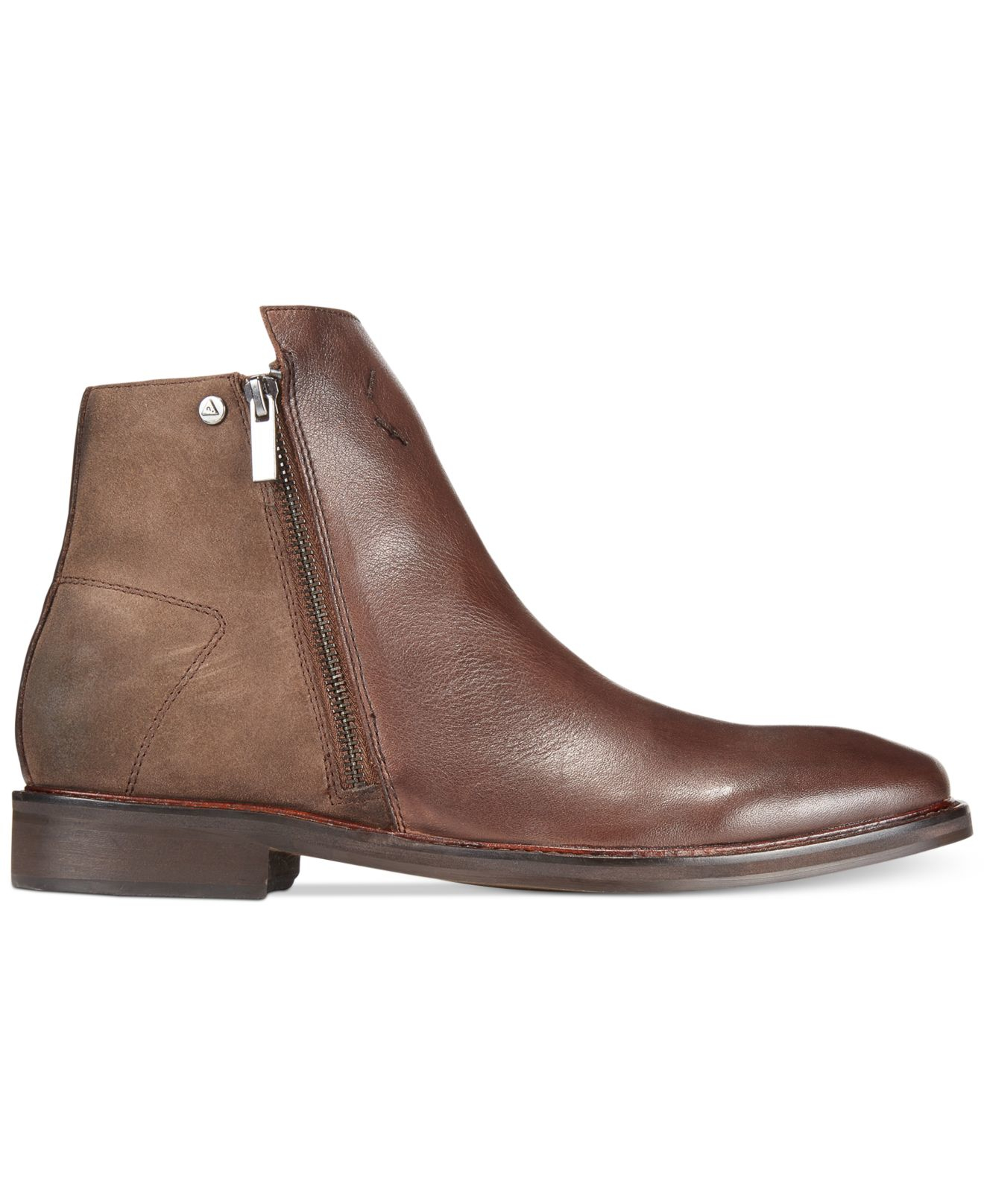 Guess Jarret Side-zip Boots in Brown for Men | Lyst