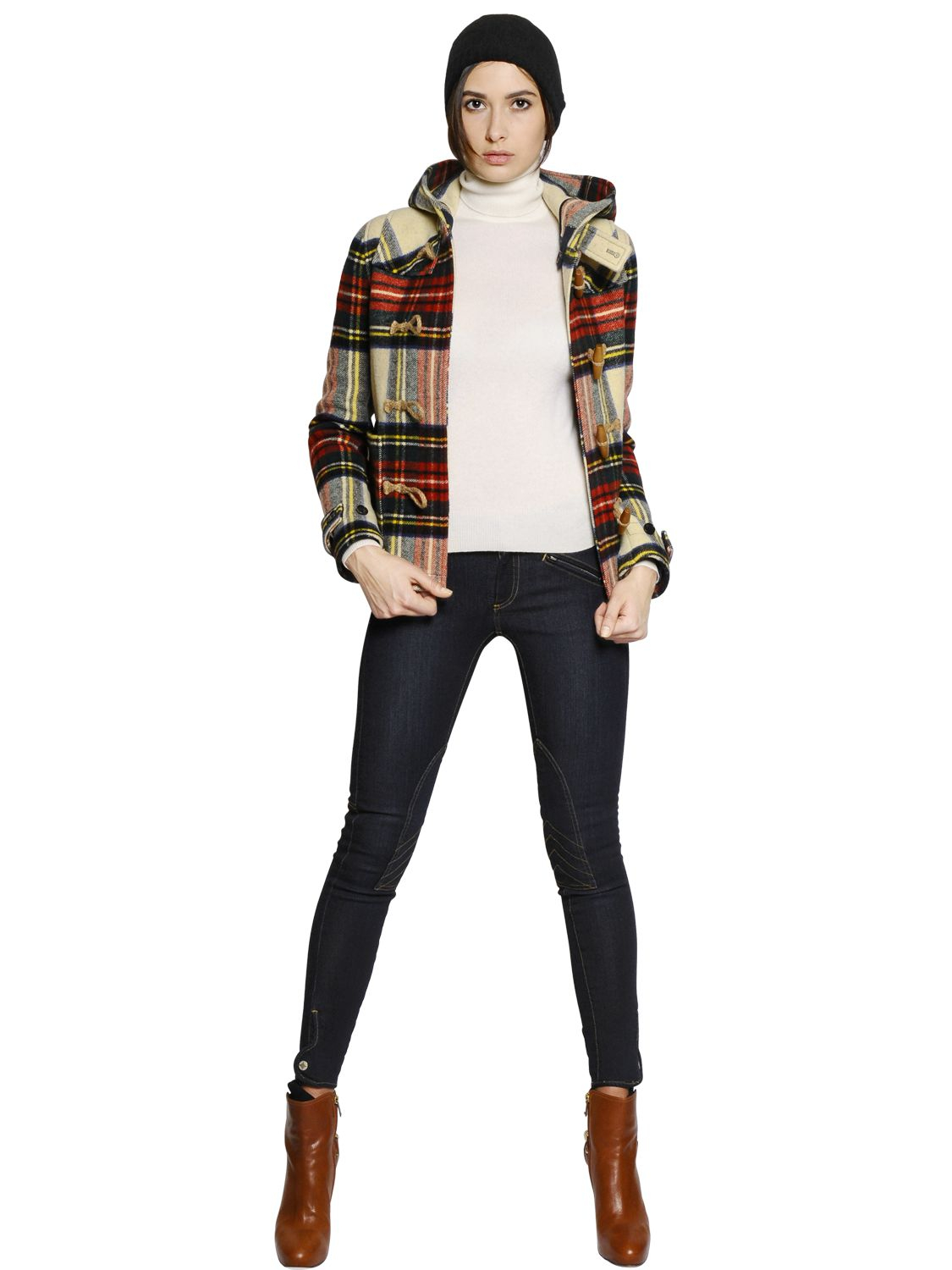 ralph lauren tartan coat