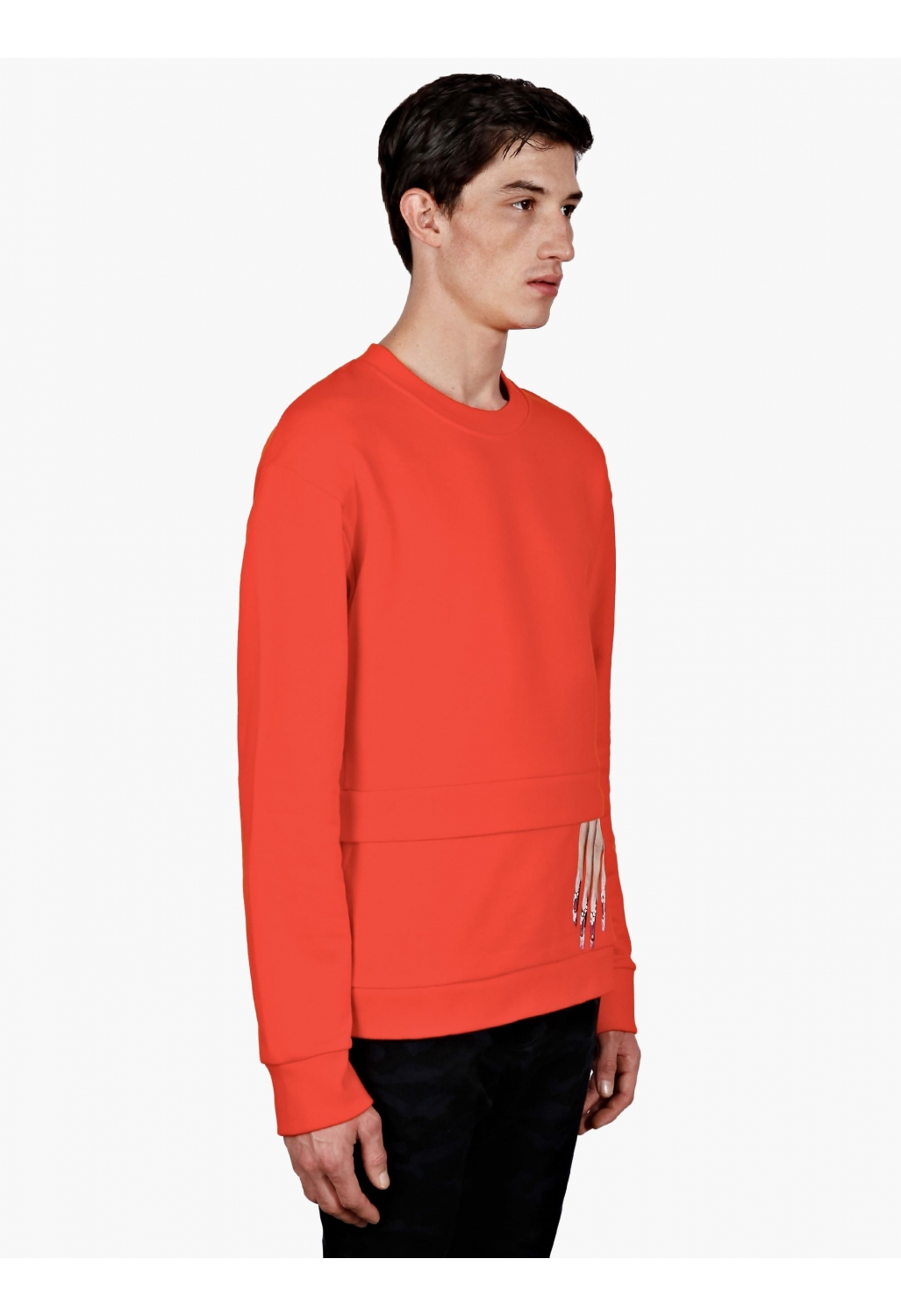 Raf simons / Sterling Ruby Men'S Orange Hand Print Sweatshirt in Red ...