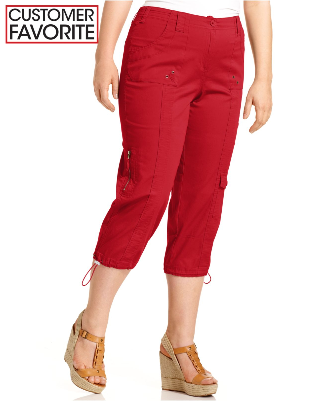 plus size capri pants